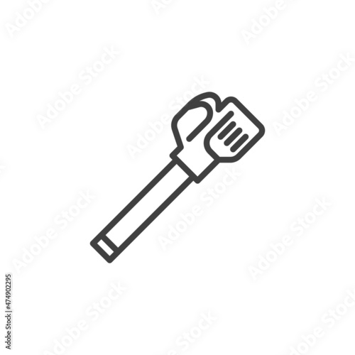 Leaf blower line icon