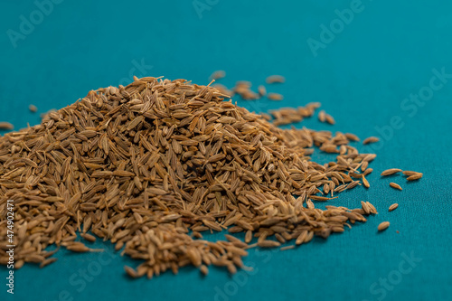 Tas de cumin en graine