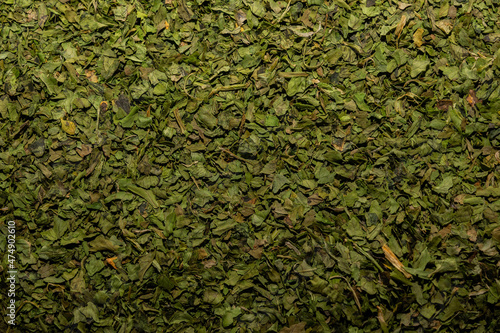 Coriandre en feuilles, texture