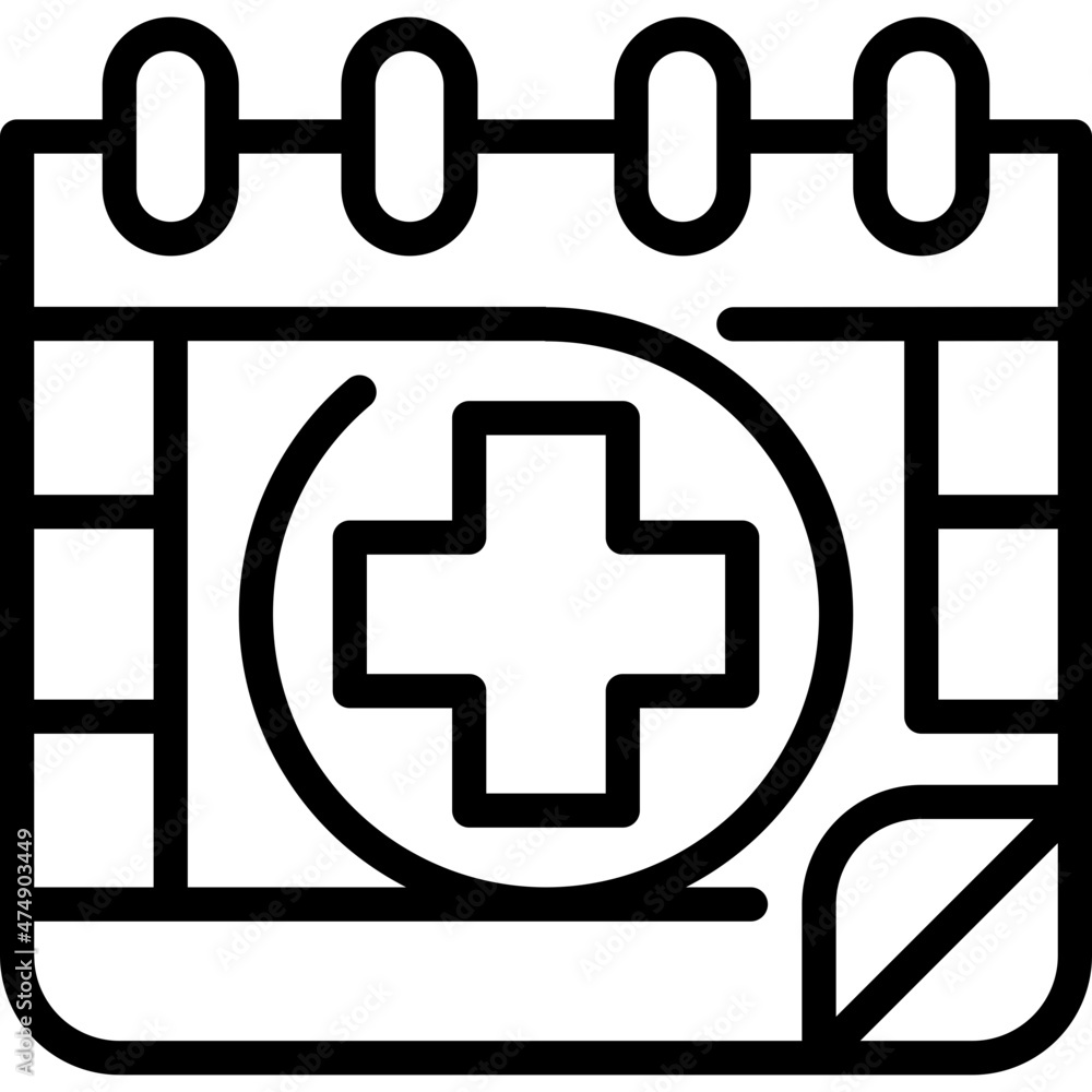 Obraz premium appointment line icon