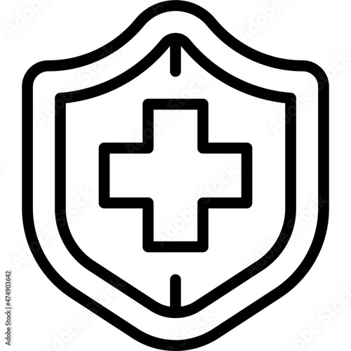 medical insurance line icon