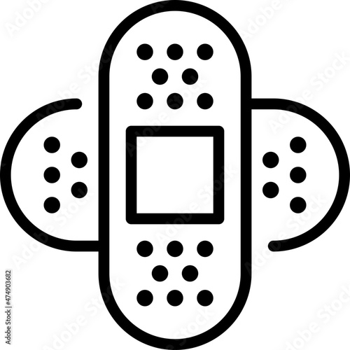 plaster line icon