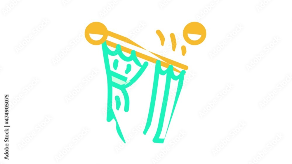 husband for hour installating cornices animated color icon husband for ...