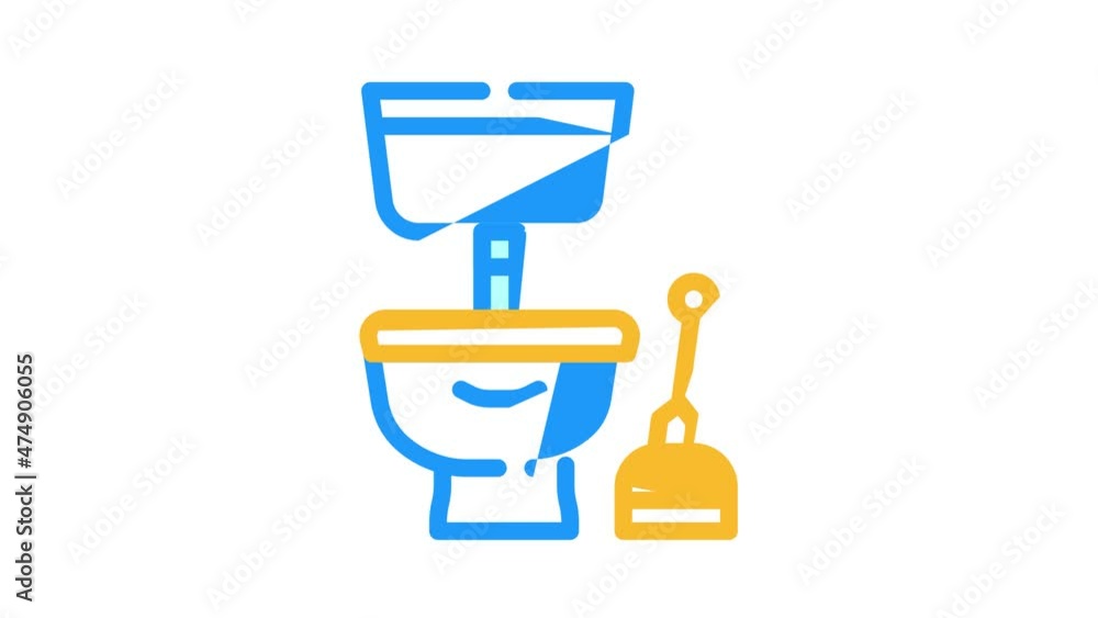 plumbing service animated color icon plumbing service sign. isolated on white background plumbing service animated color icon plumbing service sign. isolated on white background