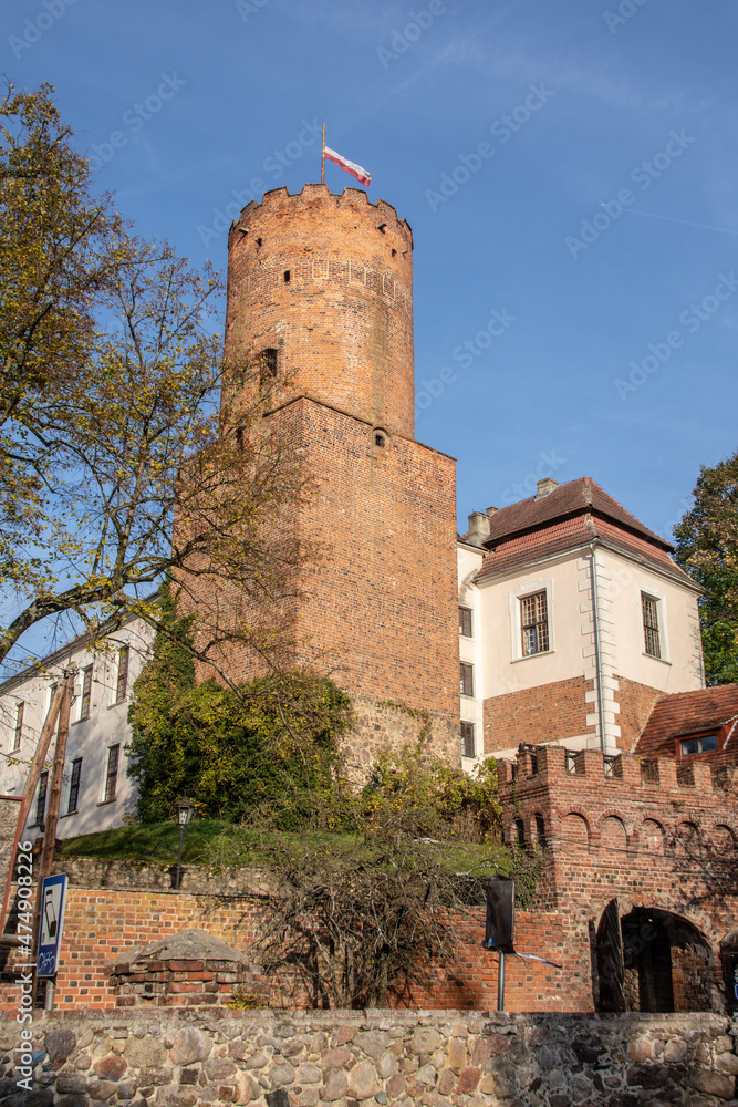 Castle of the Knights Hospitaller in Lagow, Lubuskie Voivodeship, Poland 