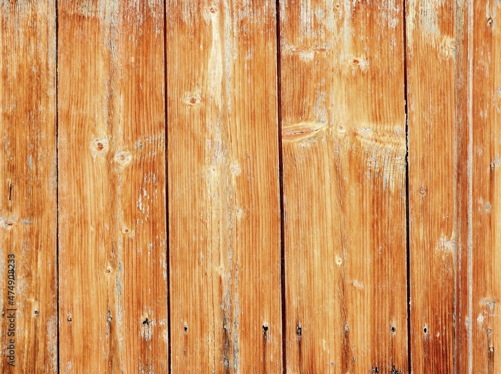 Yellow wood plank wall texture background