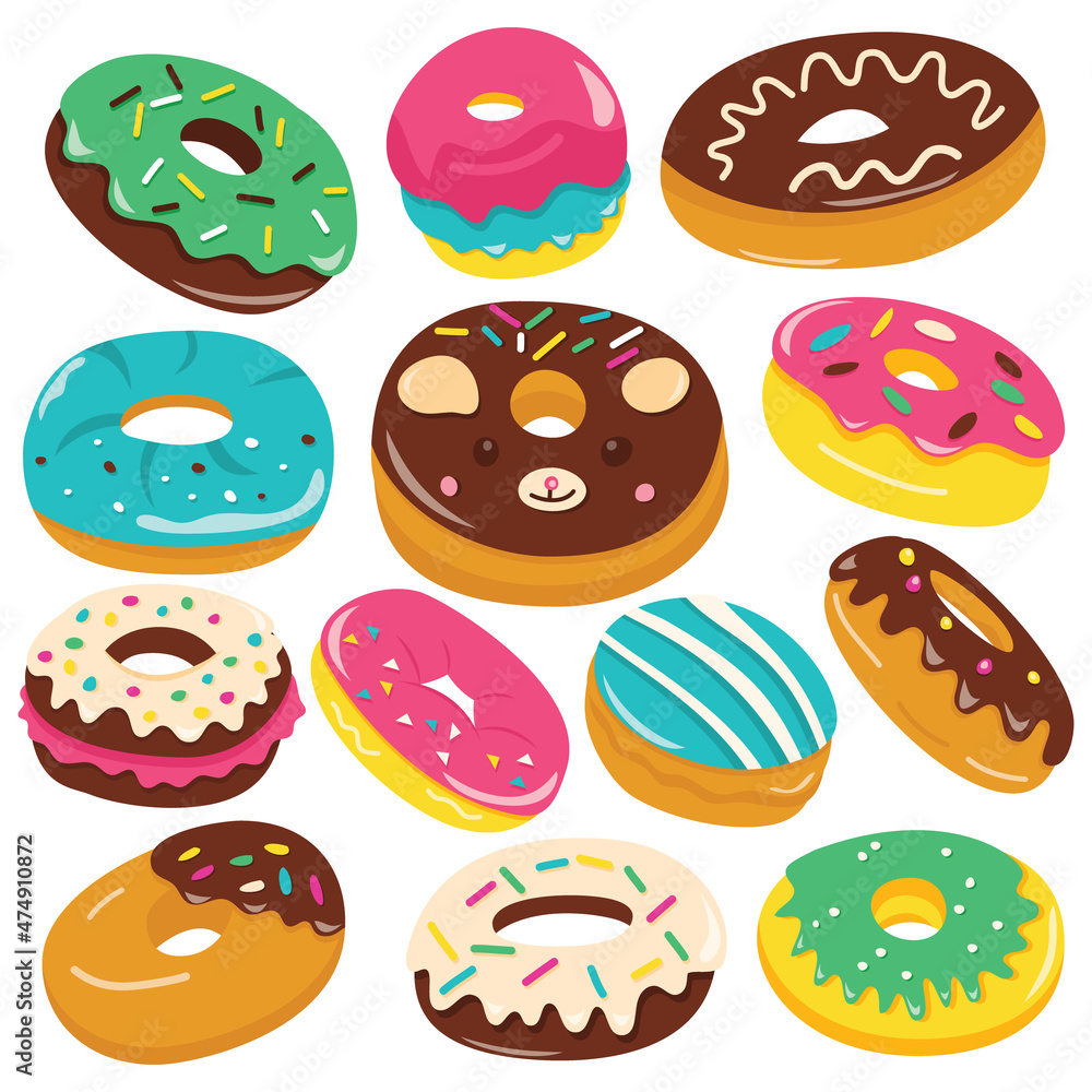 Colorful Donut Set