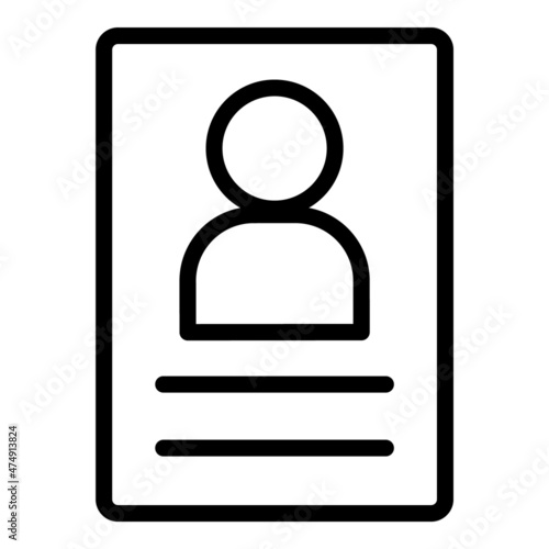 Document Flat Icon Isolated On White Background