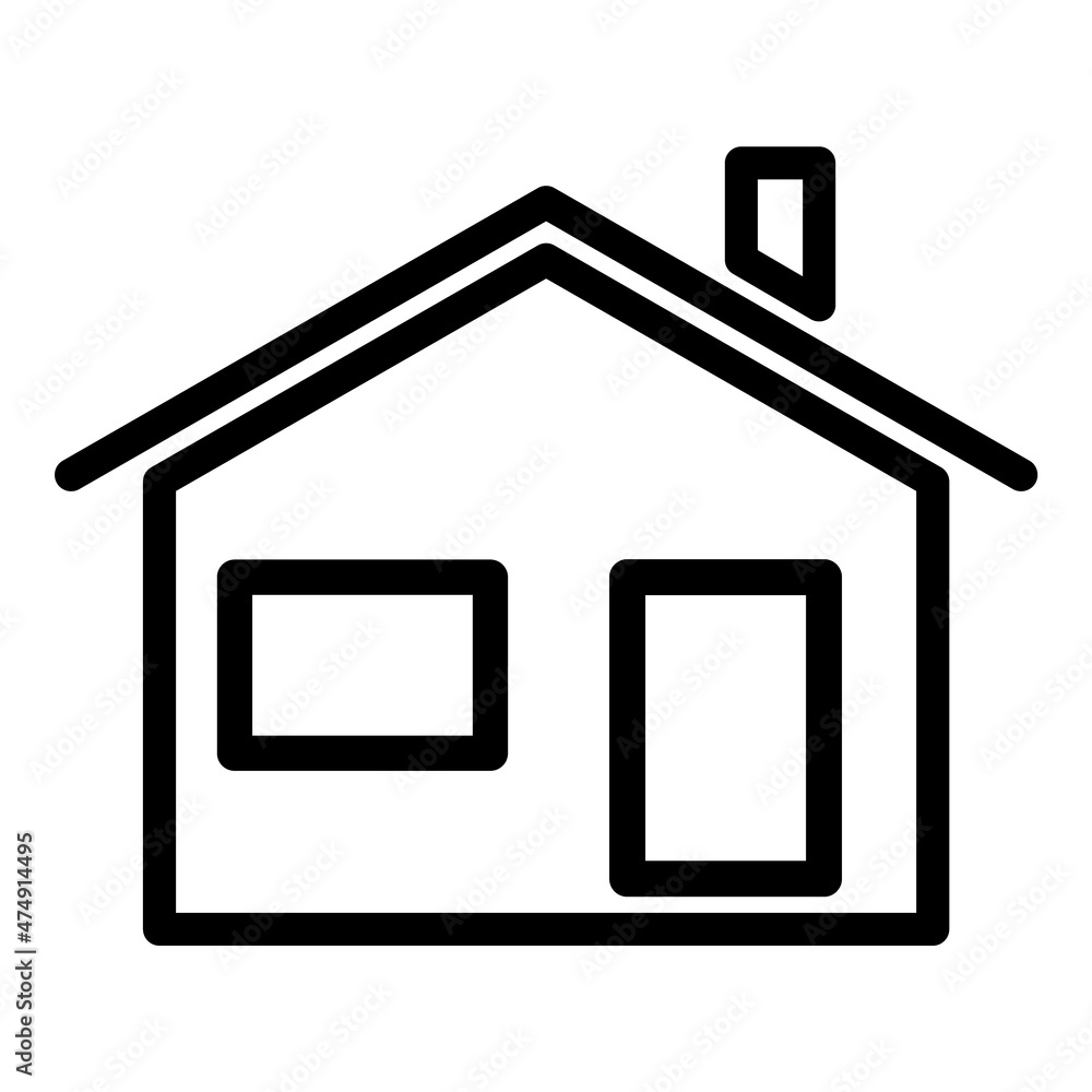 House Flat Icon Isolated On White Background House Flat Icon Isolated On White Background