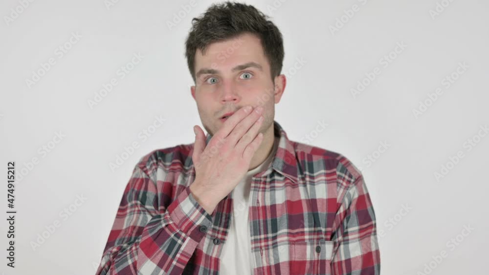 Portrait of Young Man Feeling Shocked Portrait of Young Man Feeling Shocked