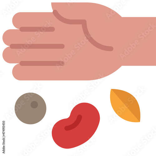 sowing seeds flat icon