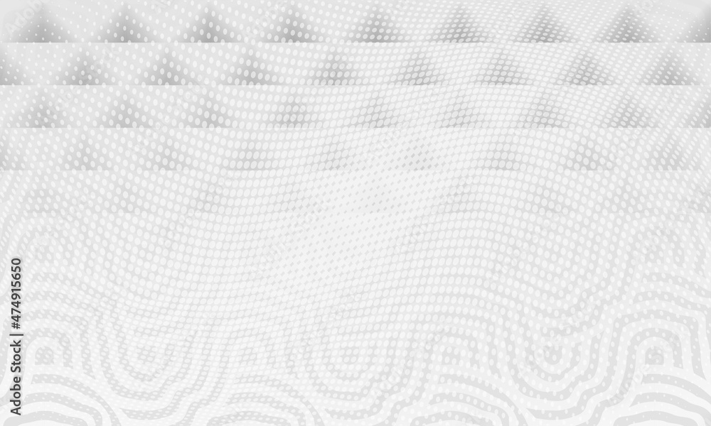 Naklejka premium Monochrome Simple Geometric Effect Background. Black Line Halftone Wave Design. Grey Motion Graphic Illustration Wallpaper. Silver Business Texture Wall Background.