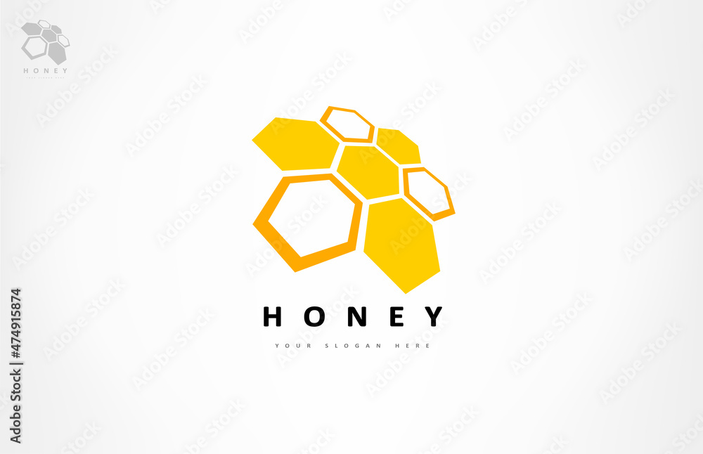 bee honeycomb logo vector design bee honeycomb logo vector design