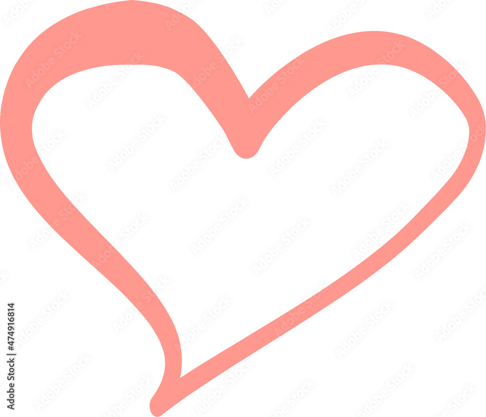 Heart icon hand drawn sketch Heart icon hand drawn sketch
