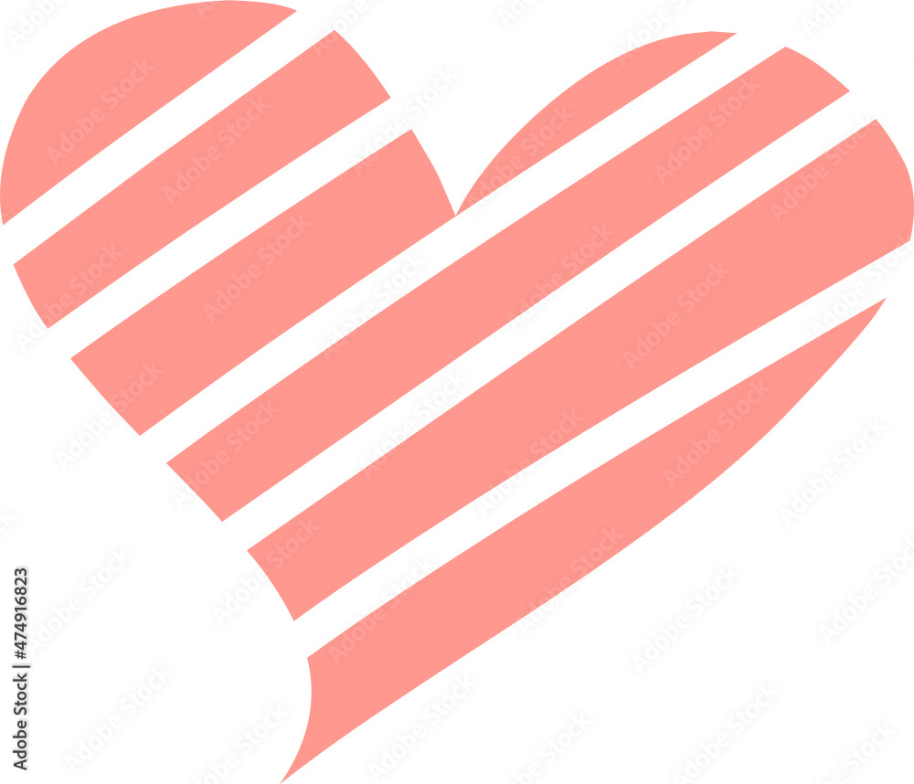 Obraz premium Heart icon hand drawn sketch