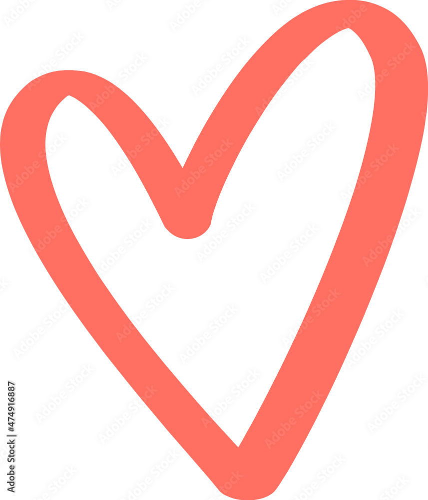 Heart icon hand drawn sketch Heart icon hand drawn sketch