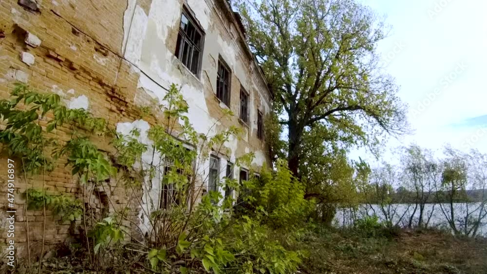 Abandoned house Hasidic dynasty. The destroyed synagogue building. Hasidic dynasty Abandoned house Hasidic dynasty. The destroyed synagogue building. Hasidic dynasty