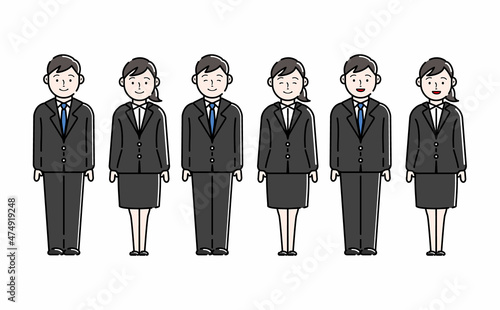 就活生のイラストアイコンセット