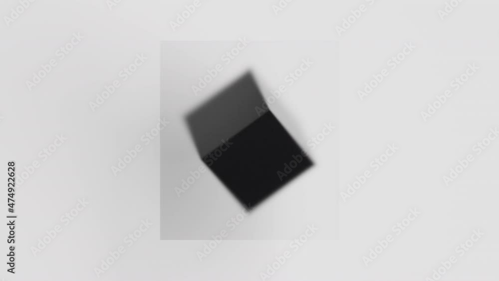 Black 3d cube animation. Futuristic corporate design. Black 3d cube animation. Futuristic corporate design.