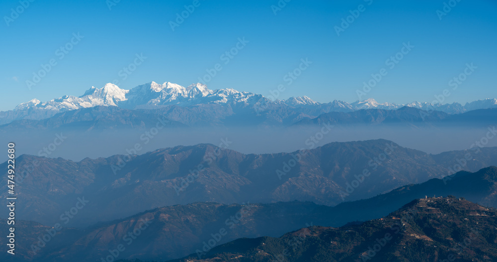 Himalaya Mountains in the Mist