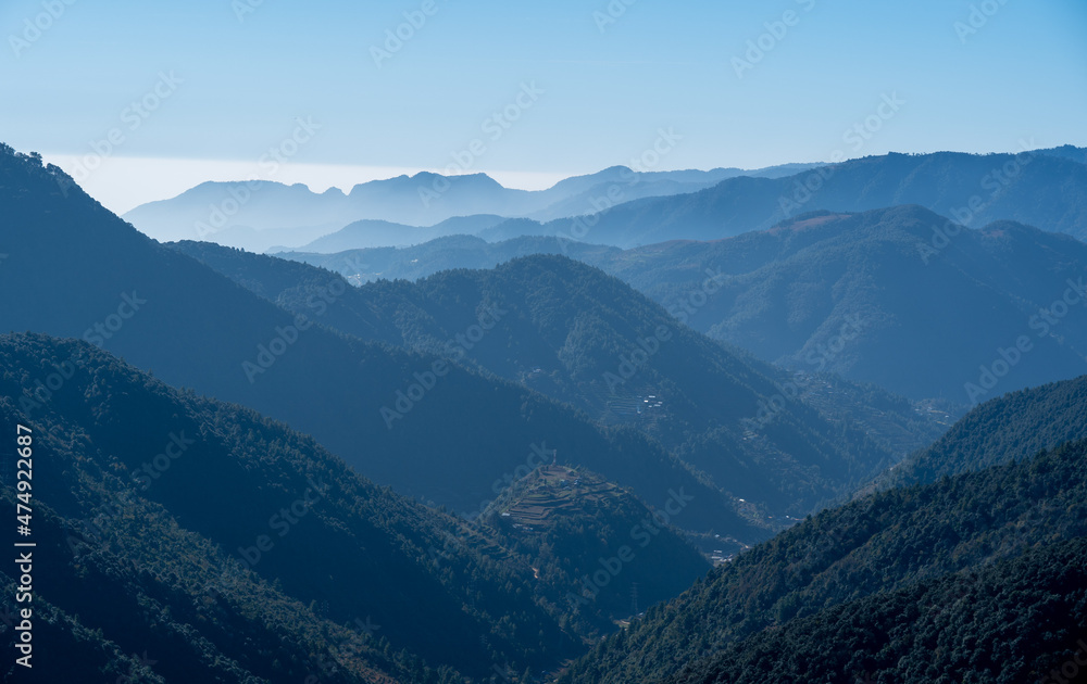 Mountains Diminishing into the Distance Mountains Diminishing into the Distance