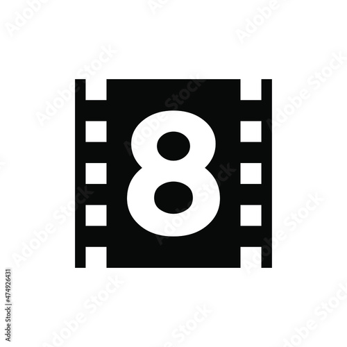 Eight Film Tape Logo can be used for company, icon, sign, and others.