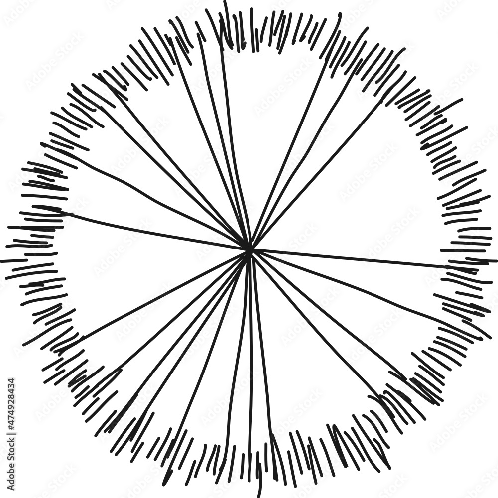 Obraz premium Tree plan hand drawn sketch icon top