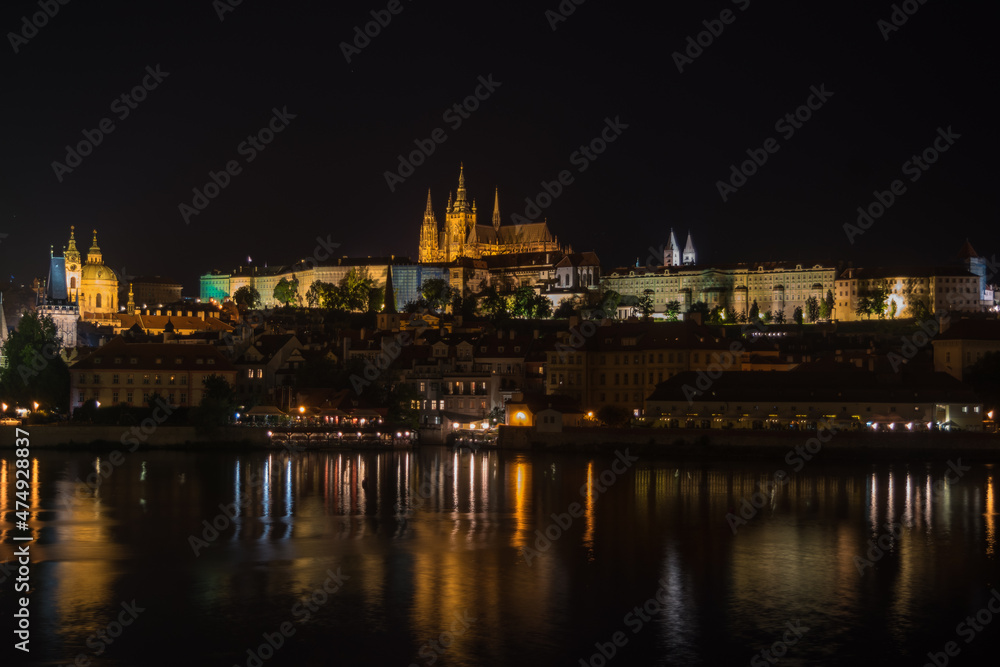 Night view of Prague Castle - Prague, Czech Republic