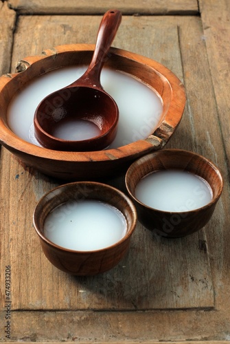 Makgeolli, Traditional Korean Alcoholic Rice Wine Drink photo