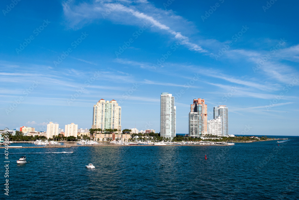 Miami South Beach Modern Skyline