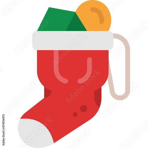 santa sock icon