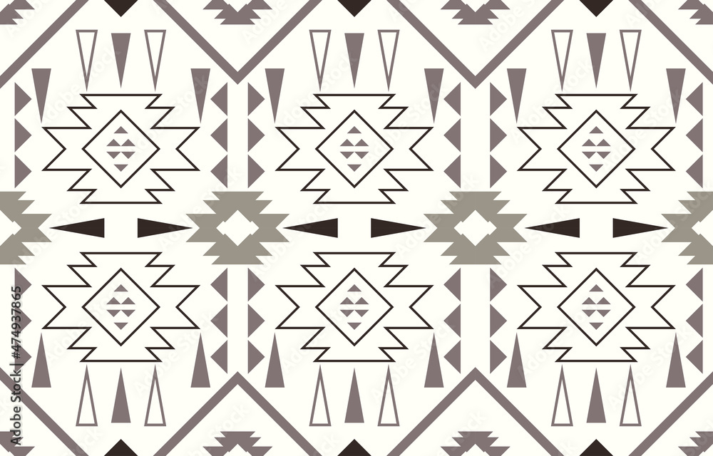 Impression Navajo Print Motif Aztec Element Tribal Seamless Pattern Impression Navajo Print Motif Aztec Element Tribal Seamless Pattern