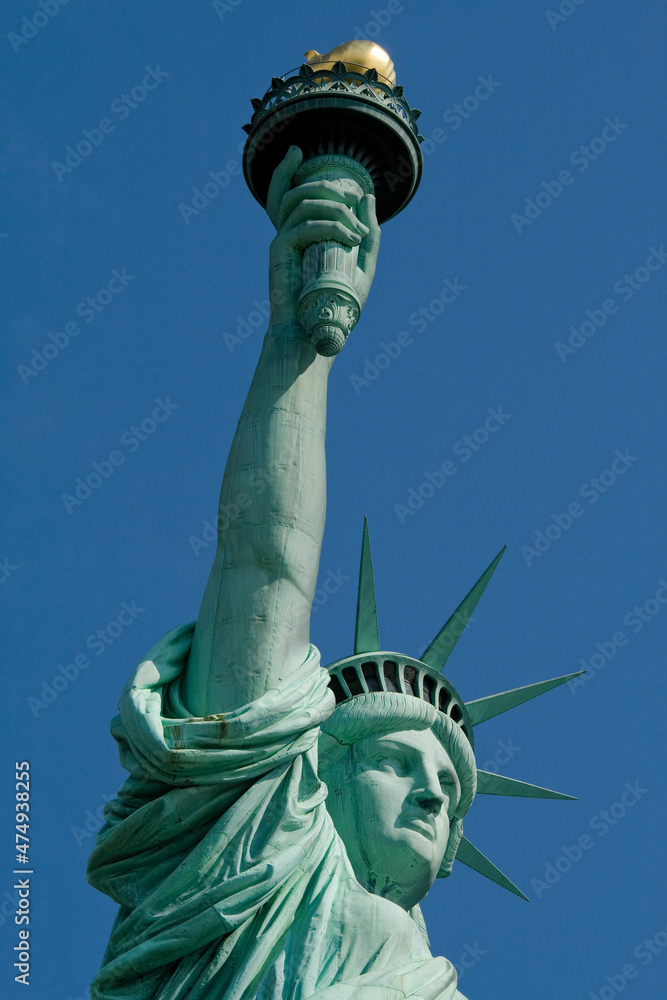 Obraz premium The iconic architecture of the Statue of Liberty in the USA.