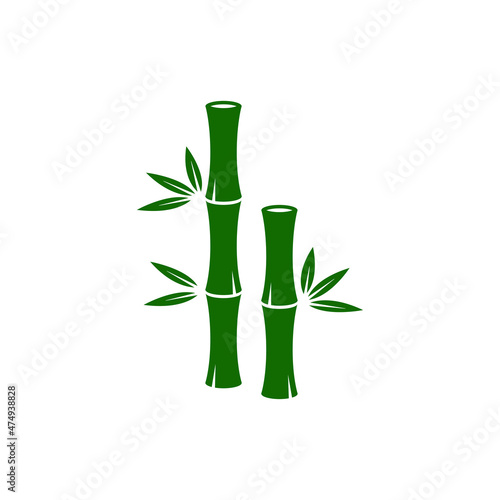 bamboo logo icon design template vector