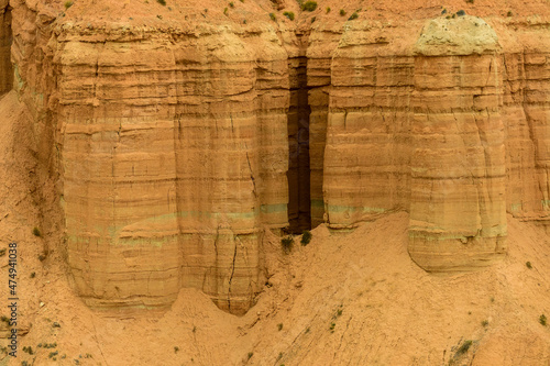 Crests and cliffs of the Badlands of Gorafe - Granada. photo