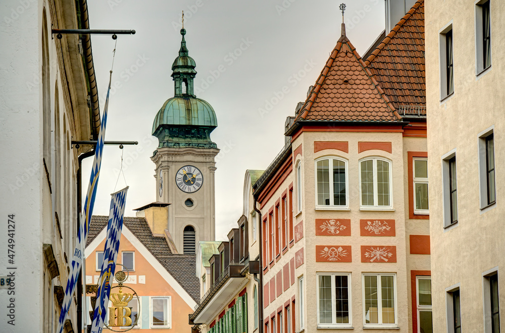 Munich landmarks, HDR Image