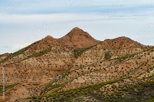 Crests and cliffs of the Badlands of Gorafe - Granada. photo