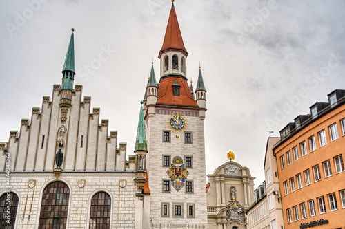 Munich landmarks, HDR Image