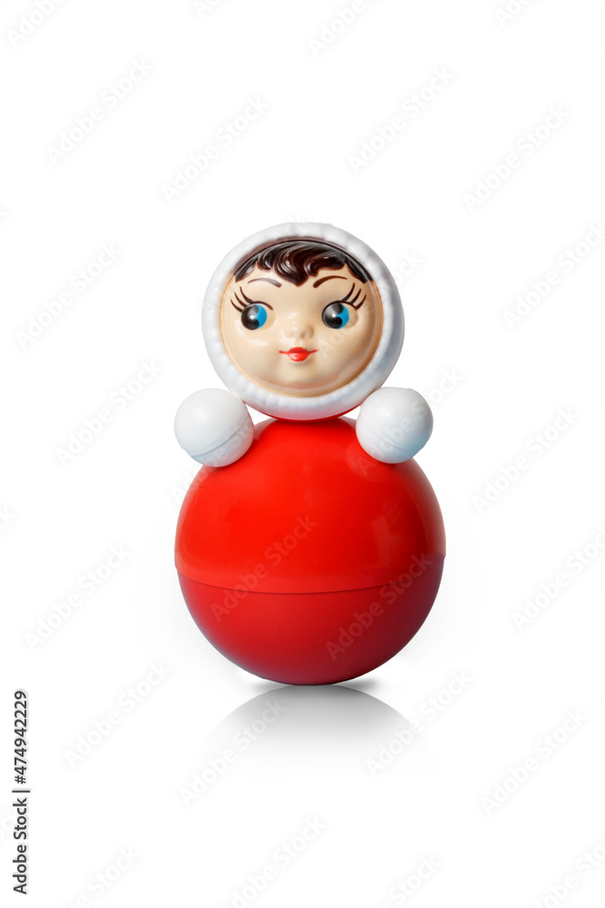 roly-poly toy or Nevalyashka or Vanka-Vstanka. Children's toy-doll, which, in the absence of external influences, is in a state of stable equilibrium. roly-poly toy or Nevalyashka or Vanka-Vstanka. Children's toy-doll, which, in the absence of external influences, is in a state of stable equilibrium.