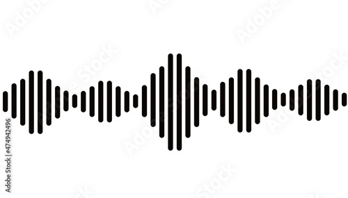 Sound voice amplitude. vector illustration