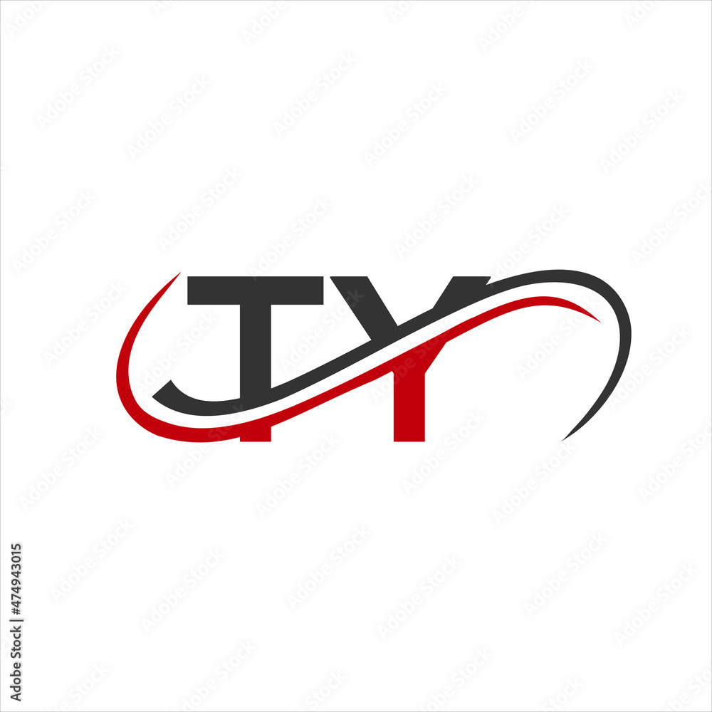 Initial Letter TY Logo Design. TY logo Design for Financial