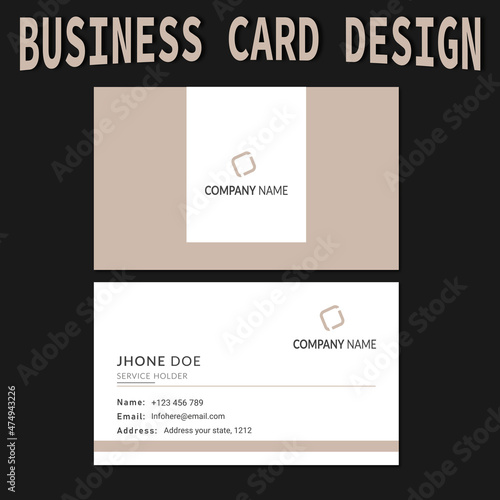 Business card design, Business card template
