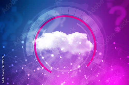 2d illustration abstract cloud background 