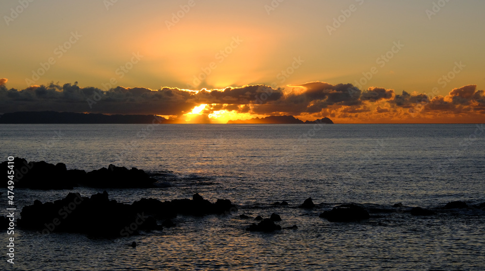 Desertas Islands at sunrise, Madeira, Portugal