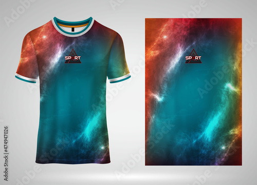 Sport background texture pattern. Sport pattern fabric textile. Sport jersey t-shirt. Soccer jersey mockup for sports club.