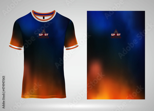 Sport background texture pattern. Sport pattern fabric textile. Sport jersey t-shirt. Soccer jersey mockup for sports club.