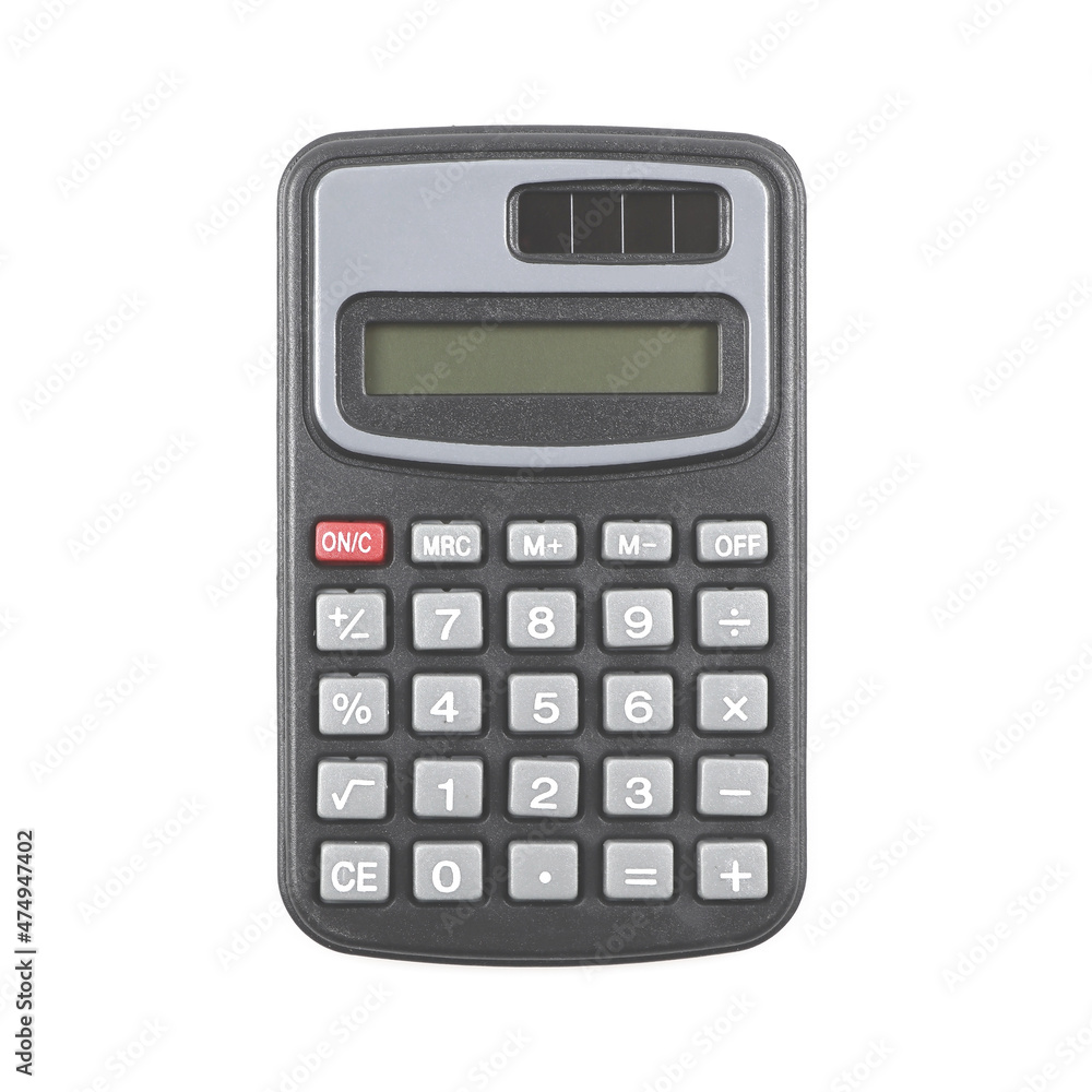 calculator isolated on white background calculator isolated on white background