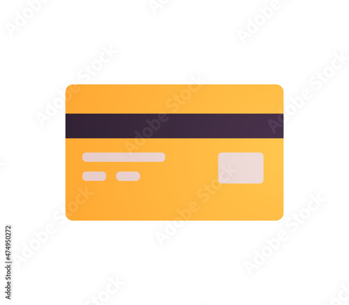 Credit card and payment method flat vector illustration.