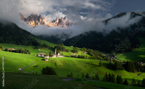 alpine landscape. Santa Maddalena