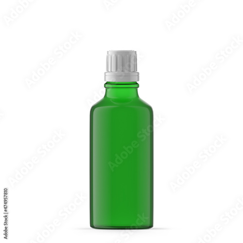 50ml 1 oz green glass essential oil bottle